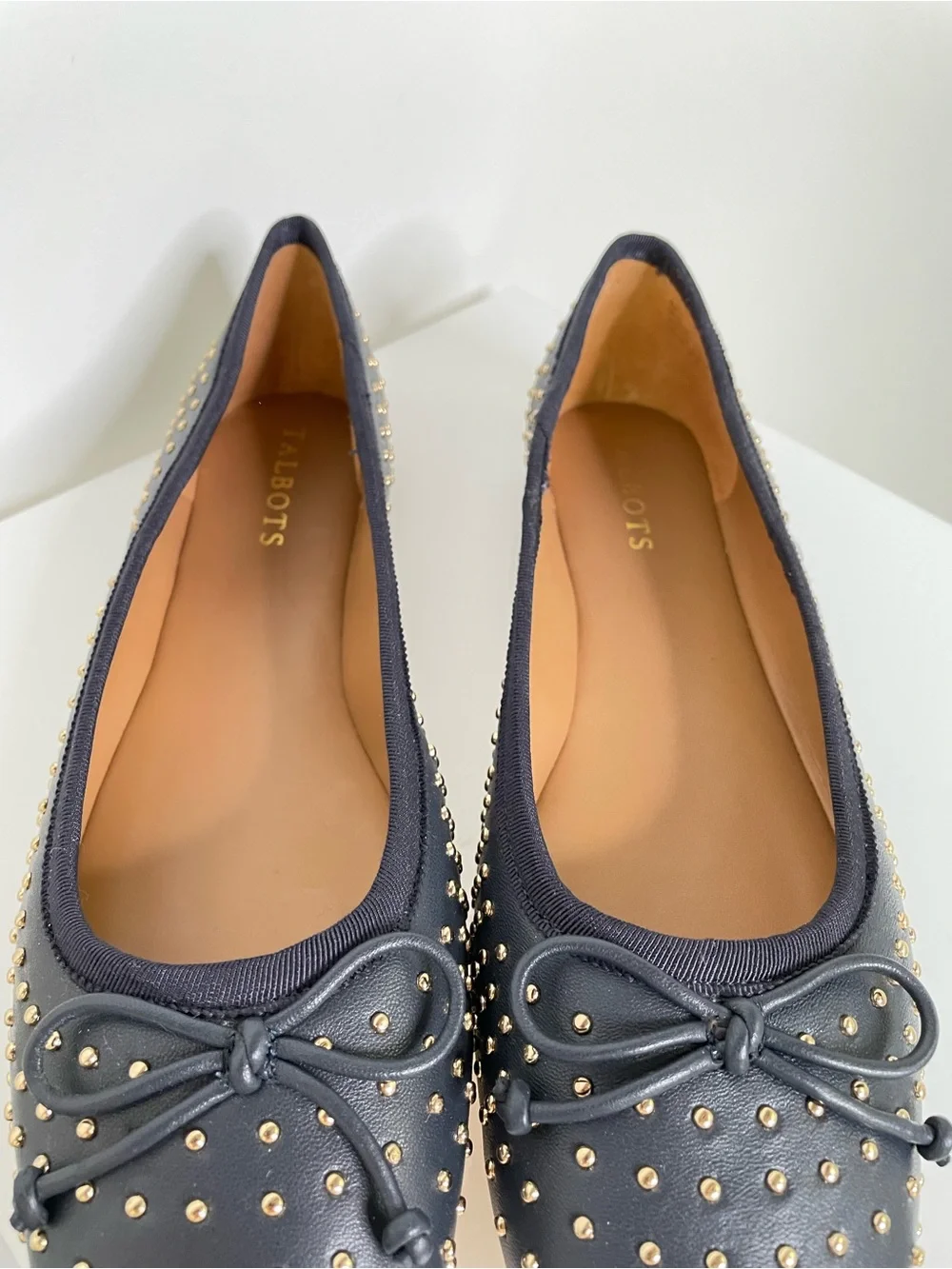 Talbots navy leather
